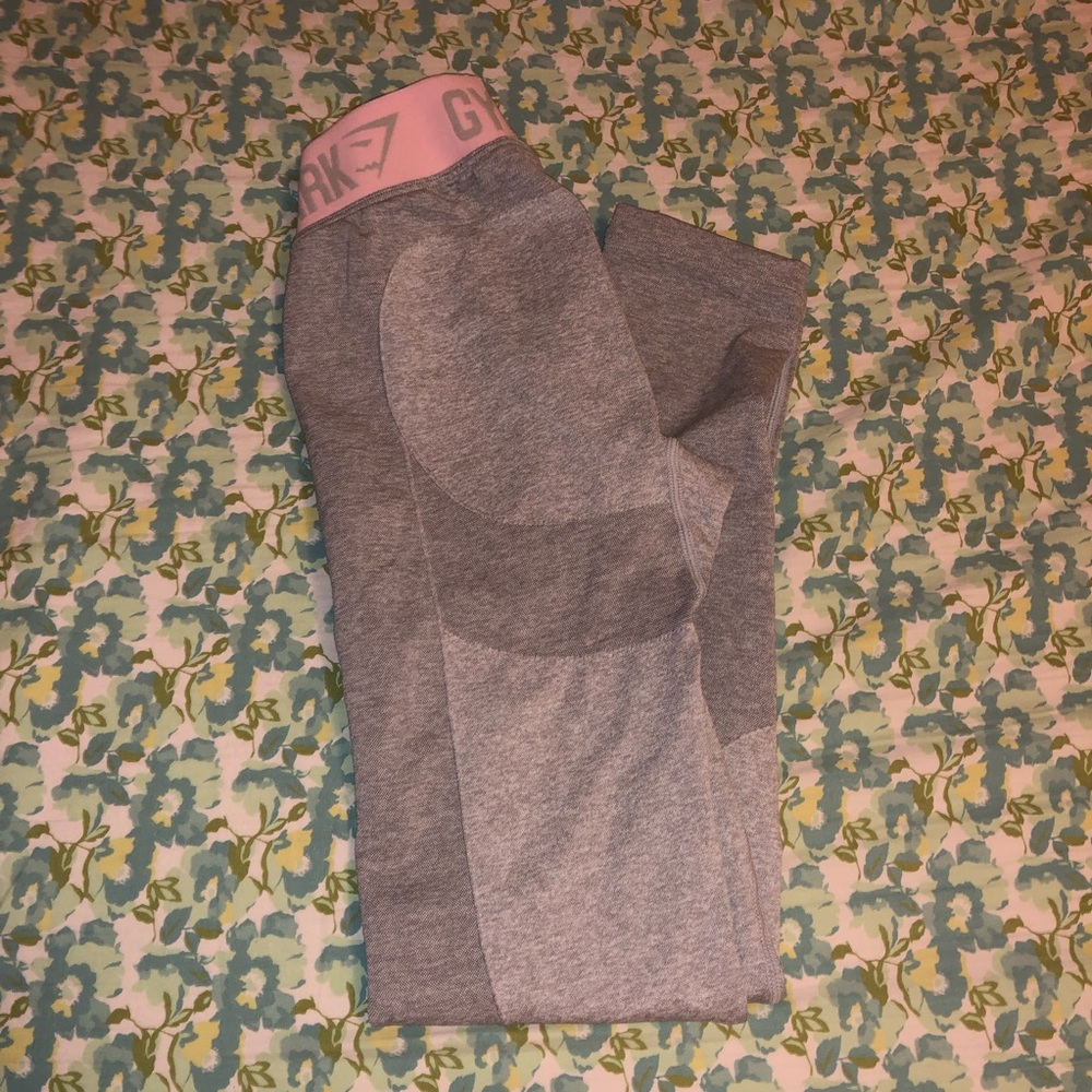 Gymshark pink and gray  flex leggings!